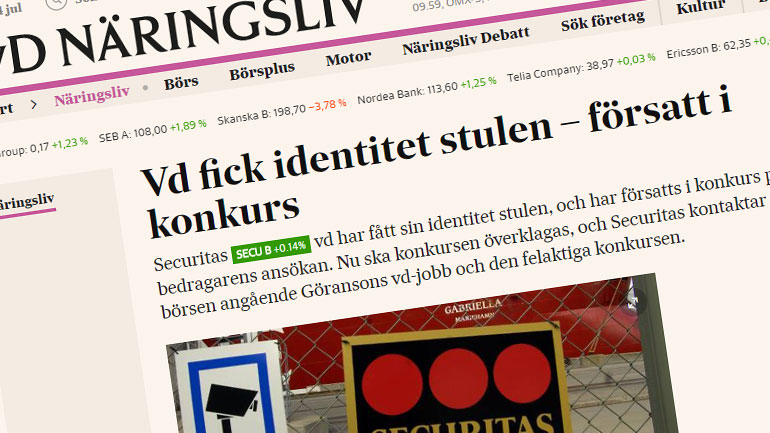 Sommaren är högsäsong för id-kapningar - UC